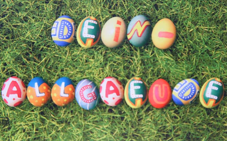 April 2006 Kalenderblattt "dein allgäu" - Ostern 2006 - der Osterhase ist gekommen und hat seine Eier gelegt