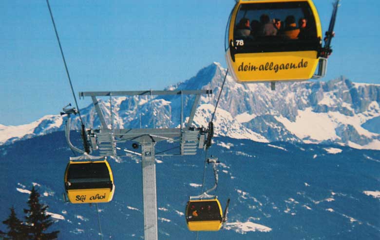 Januar 2006 Kalenderblattt "dein allgäu" - Ski total - das Allgäu hat viel zu bieten - Schnee Kanonen sorgen für optimale Verhältnisse