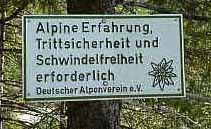 Hochgrat - Brunnenau: Hier zwar ein extrem gut gesicherter Abschnitt, das kann aber ganz anders aussehen (Brunnenau Hochgrat 2018)