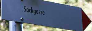 Sackgasse Schild Verkehrsschild