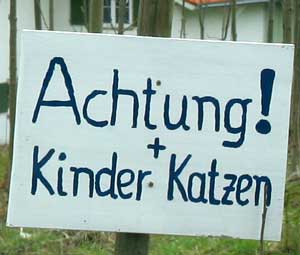 Achtung auf Kinder und Katzen Bärenwies 2008 (Untrasried)