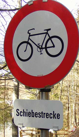 Verkehrszeichen Radfahren Verboten - Schieben erlaubt - und wie wird das aufgehoben?