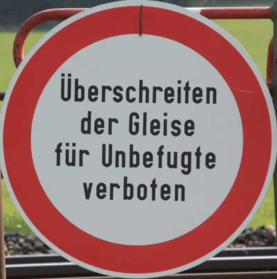 Verkehrszeichen: Vorsicht spielende Kinder - Eisenharz (Argenbühl) 2008
