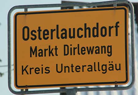 Osterlauchdorf ist Teil vom Markt Dirlewang