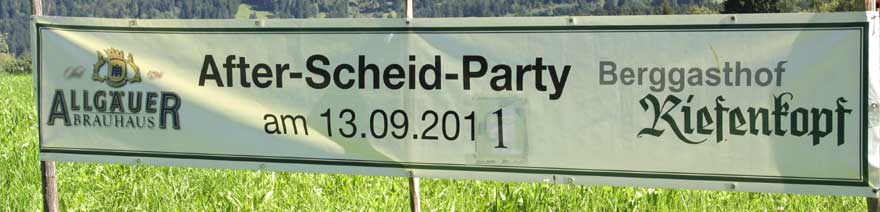 After - Scheud - Party - Deutsch, Englisch oder Denglisch ist hier die Frage,