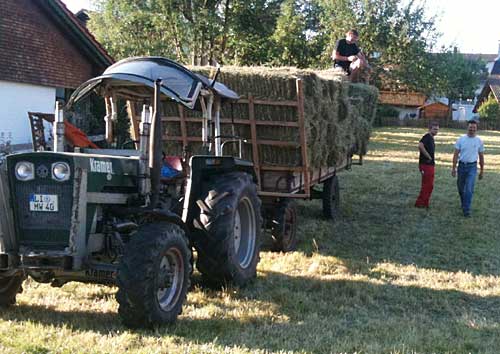 Kramer 514 Allrad Bj. 1971 mit Gummiwagen der Firma Hohenegger/ Brey Bj. 1951,  Bildautor: Manuel Neff & Markus Wagner