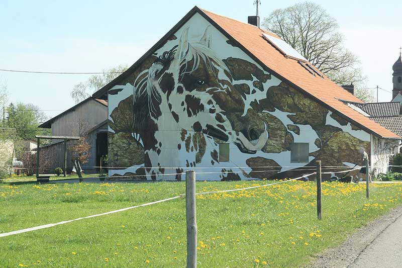 Allgäuer Bauernhof - Ein etwas aufwändigerer Pferdestall, ohne Verein oder öffentlichen Reitbetrieb! 2019 steht ein An- und Umbau mit gleichem Motiv