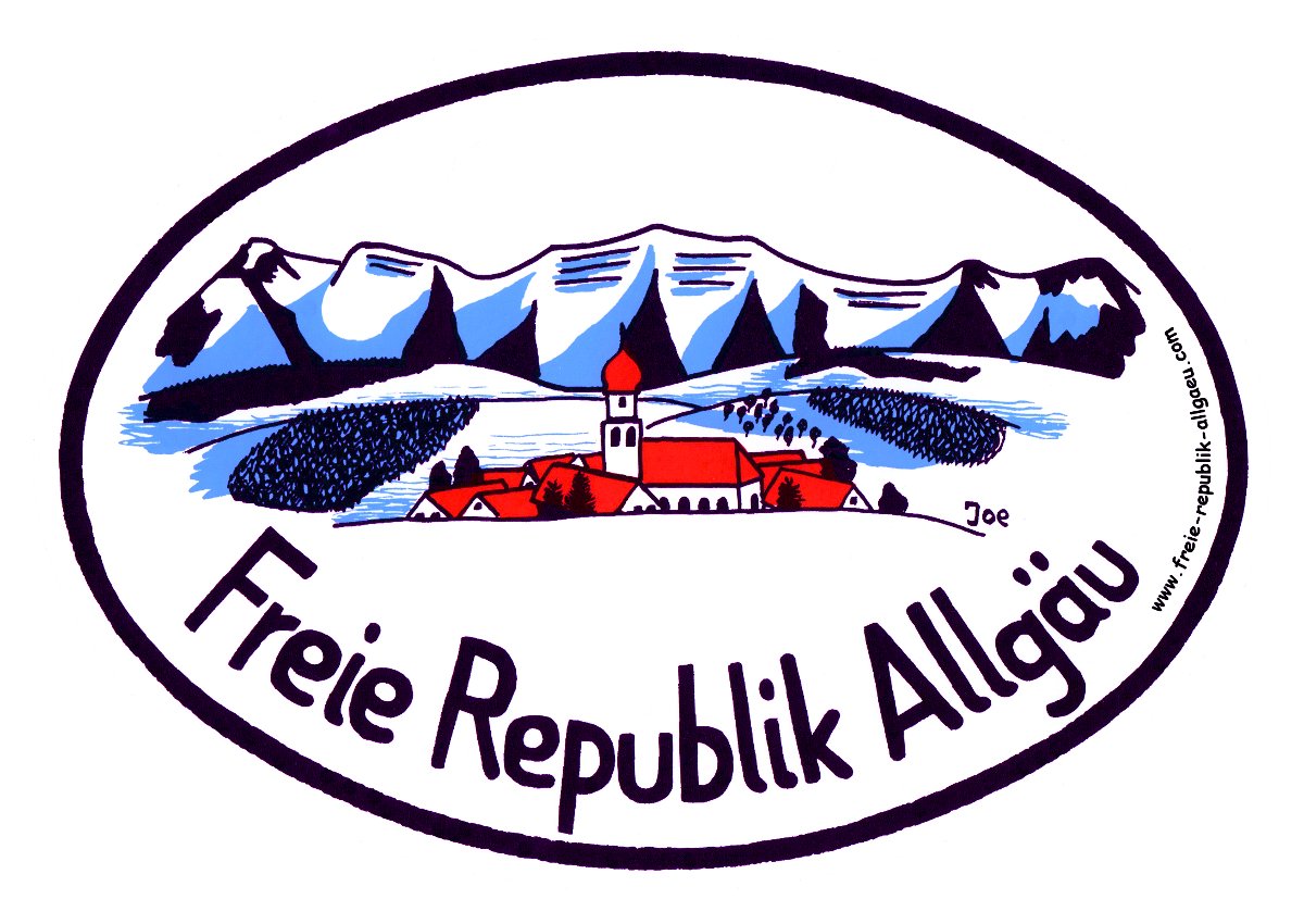 Autoaufkleber "Freie Republik Allgäu" - zum Shop hier klicken