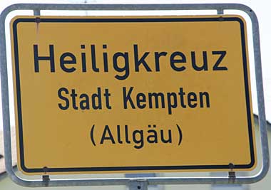 Heiligkreuz ist Ortsteil von Kempten