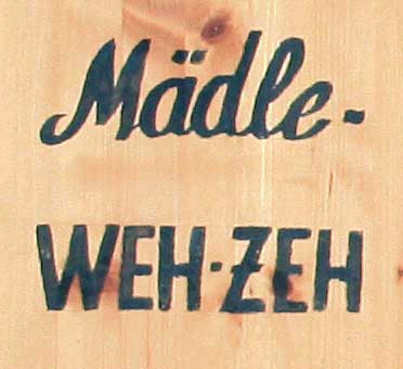 Alpe Mohr - Mädle Weh Zeh - Das Blasen Weh mit dem WC in Oberstaufen - aufs Bild klicken