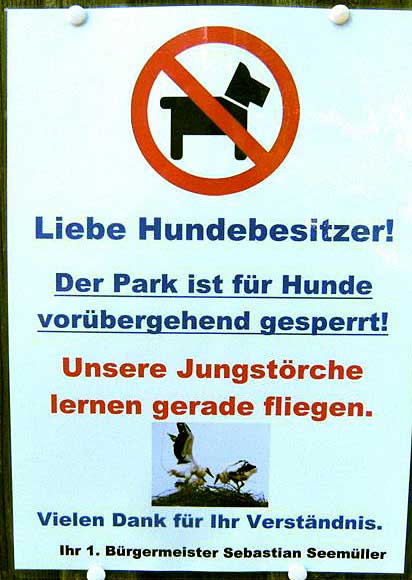 ungewöhnliches Verbot in Türkheim, gesehen von Herrmann Schelle 2014