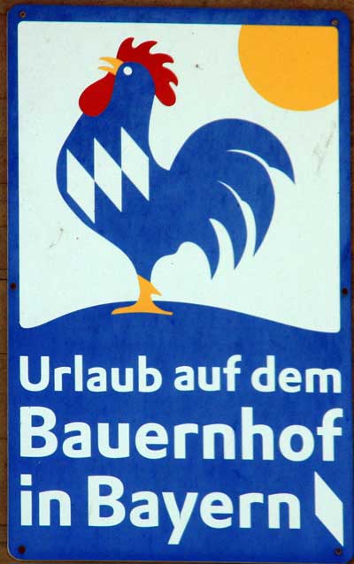 Schild Urlaub auf dem Bauernhof - Qualitätssiegel