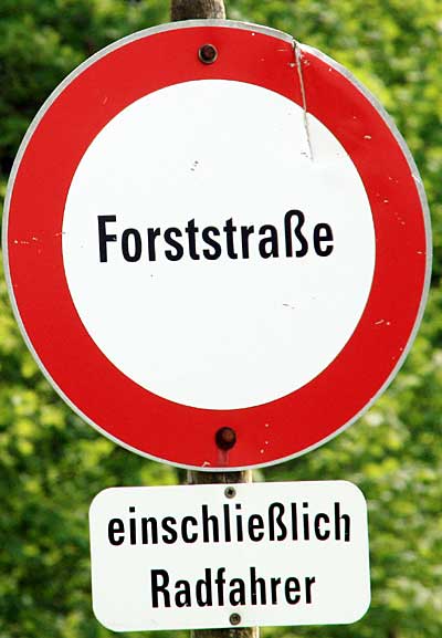 Verkehrszeichen Radfahren Verboten - Schieben erlaubt - und wie wird das aufgehoben?