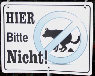 Wangen Fronwiesen - kein Geschäft für Hunde 2014