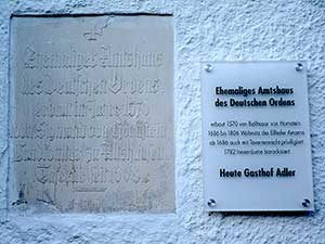 1570 - Deutscher Orden in Ellhofen - heute Gatshaus Adler mit dem KuK Doppeladler