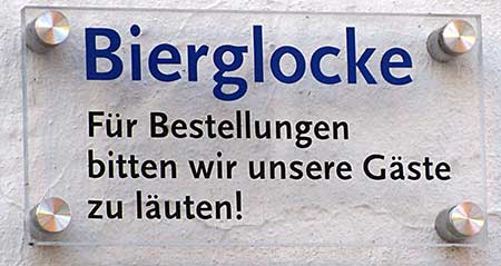 Bierglocke - was machen die, wenn eine Gruppe kommt und die Nachbarn ihre Ruhe haben wollen?