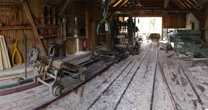 Historisches Gattersäge in der Briegelmühle