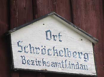 Ort Schröckelberg - Ortschild von Schreckelberg (2013)