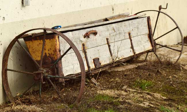 Eine Sämaschine in Oberstaufen Knechtenhofen