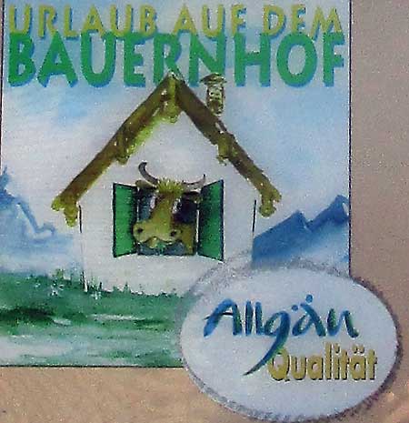 Urlaub auf dem Bauernhof Allgäu Qualität Logo Gütesiegel