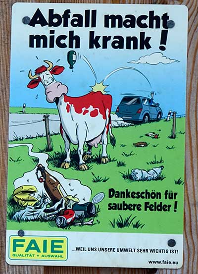 Gartenabfälle gehören nicht in eine Schlucht - Oberreute 2017