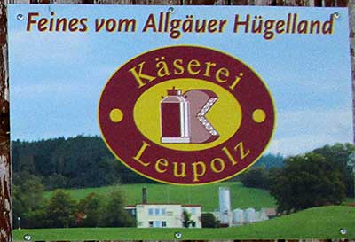 Zwischen Ravensburg und Wangen häufiger (2013) - Käserei Leupolz im BW Westallgäu