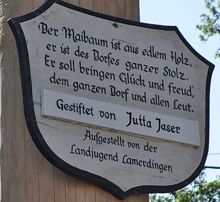 Maibaum 2017 in Lamerdingen