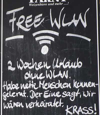 Free WLAN - 2 Wochen Urlaub, tolle Leute kennengelernt - Der eine sagte mir, wir wären verheiratet - Oberstaufen - Steibis