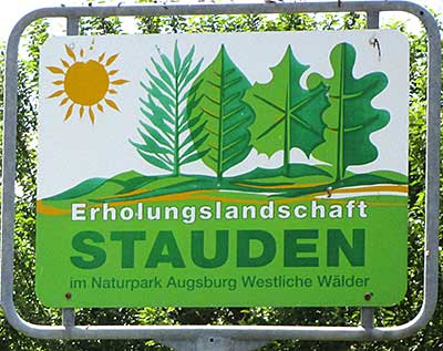 Oberneufnach ist Teil von der Region Stauden - als Ortsschild