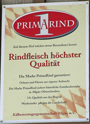 Prima Rind-1 Kälbererzeugergemeinschaft Allgäu Beuren Isny 2017