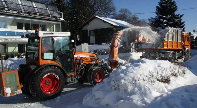 Jetzt wird uns der Schnee geklaut - Winterdienst im Allgäu - Gott sei Dank funktioniert er