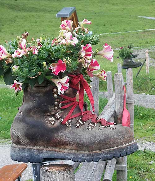 Schwere Bergschuhe - Buhl's Alpe (Ostertal, Gunzesried) 2017 gesessen, gegessen und gesehen