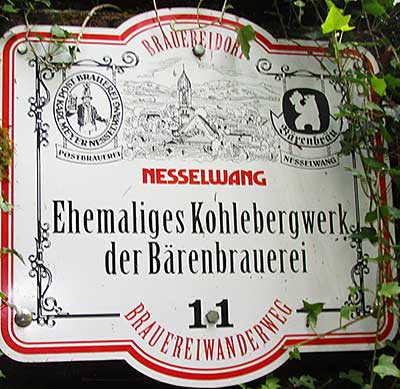 Ehemaliges Kohlebergwerk der Bärenbrauerei in der Wertachschlucht 2016