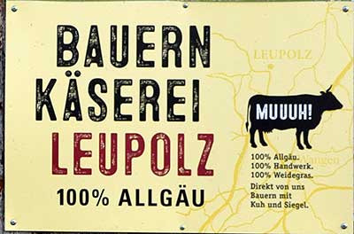 Wangen Ortsteil Laudorf Bio Bauernhof - Käserei Leupolz im BW Westallgäu 2018