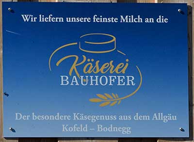 2018 Herzmanns - OT von Wangen - Käserei Bauhofer ist kurz vor Ravensburg Schwaben