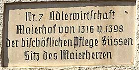 Gasthof zur Post - einst Meierhof, erwähnt 1290 in Röthenbach