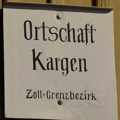 Sigmarszell Ortschaft Kargen - Zollgrenzbezirk