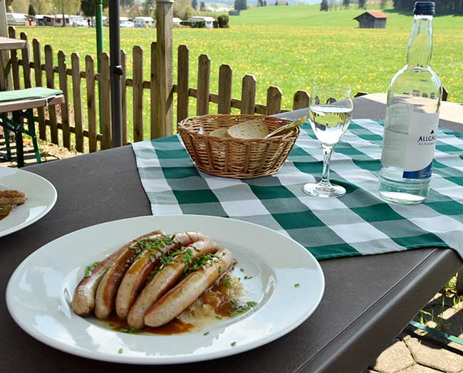 Hier gegessen im Wirtshaus an Tiefental (Campingpplat Seewang bei Dietringen)