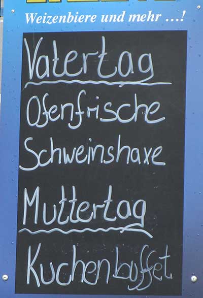 Hier ist von Gleichberechtigung noch nicht sehr die Rede - Seeehr anlassbezogenes Angebot