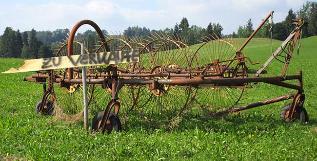 zu verkaufen - Heuwender im Tal der Rebellen 2018