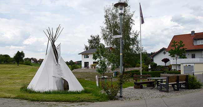 der Dorfplatz Pechtensweiler