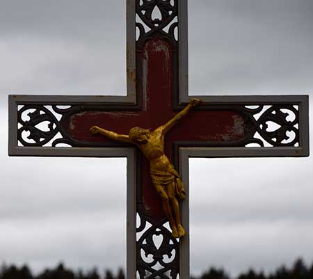 Argenbühl - Schwarzen bei Siggen - etwas schiefer Jesus 2019