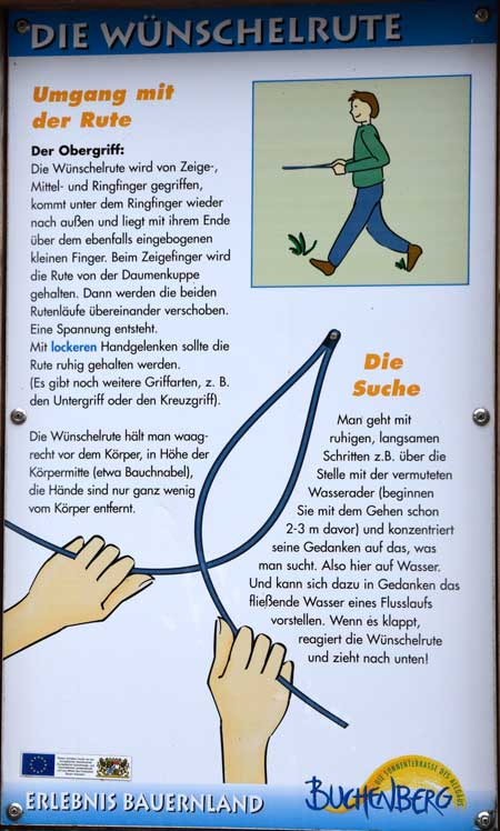 Wünschelrutengänger Wasserschmecker in Buchenberg - hier wird erklärt was eine Wünschelrute kann