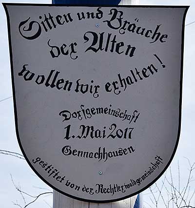 Maibaum 2019 in gennachhausen