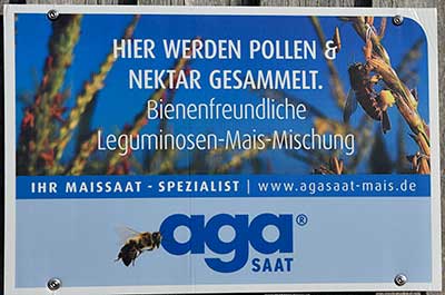 Bienenfreundlich - 2019 - Heimenkirch - Leguminosen-Mais-Mischung für Bio Gas Anlagen