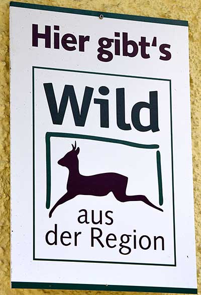 Hier gibt's Wild aus der Region - direkt vom Jäger - Heimenkirch 2019