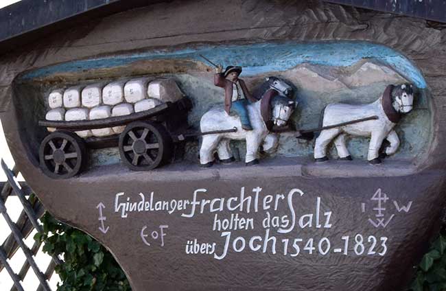 Salzstrasse i Allgäu - Im Westallgäu sind es die Rödler, in Bad Hindelang heissen sie Frachter.