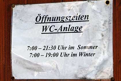 Öffnungszeiten öffentliches WC in Unterjoch (Bad Hindelang)