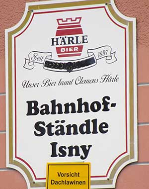 Bahnhof Isny - das Bahnhofständle