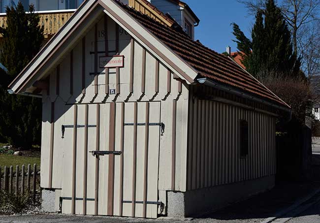 Das Feuerwehr Haus der FFW Kleinkemnat bei Kaufbeuren